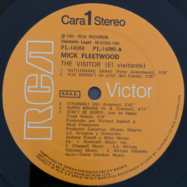 Mick Fleetwood - The Visitor. El VIsitante (LP, Album, Gat)