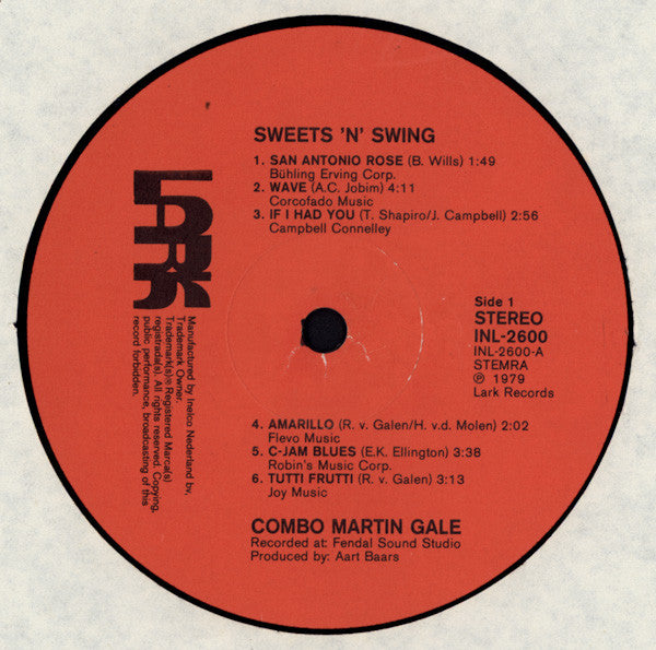 Combo Martin Gale - Sweets 'N' Swing (LP)