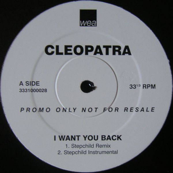 Cleopatra - I Want You Back (12", Promo)
