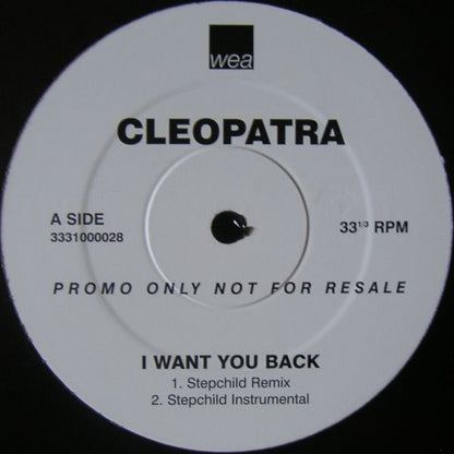 Cleopatra - I Want You Back (12", Promo)