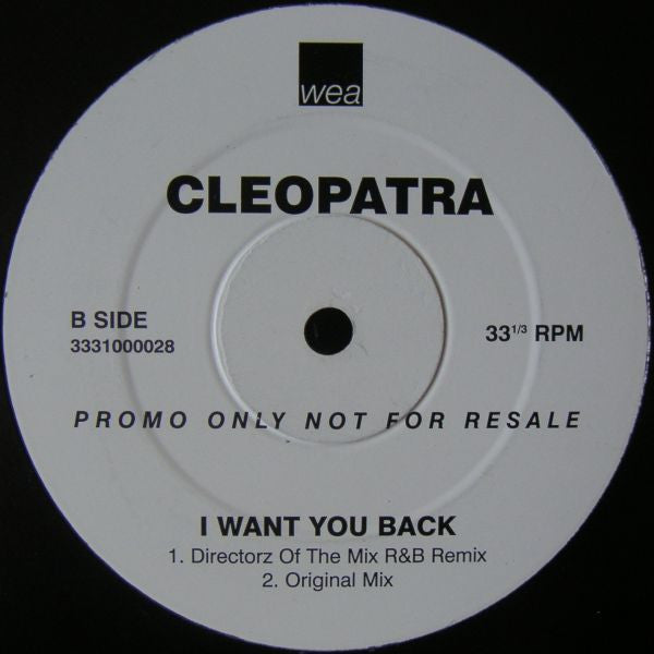Cleopatra - I Want You Back (12", Promo)