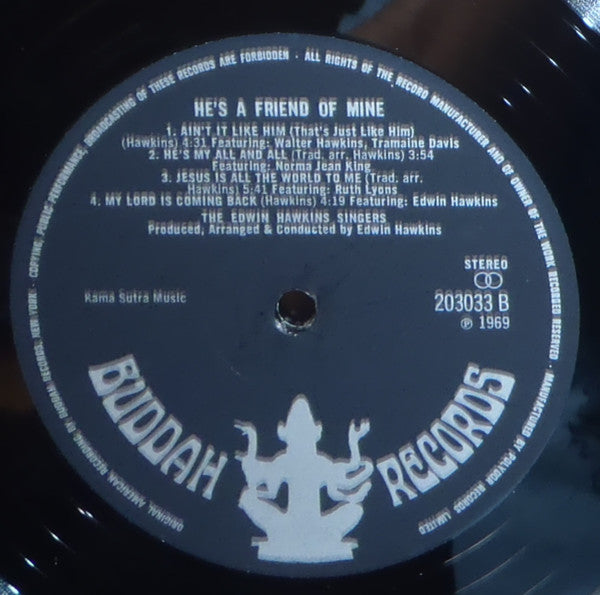 The Edwin Hawkins Singers* - He's A Friend Of Mine (LP, Album)