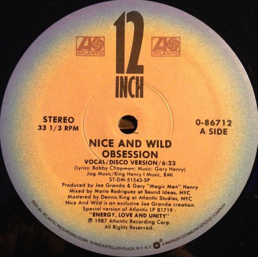 Nice & Wild : Obsession (12")