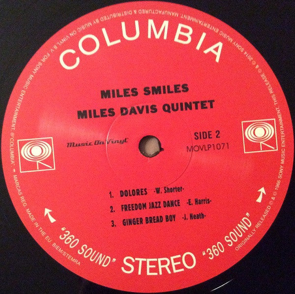 Miles Davis Quintet* : Miles Smiles (LP, Album, RE, 180)