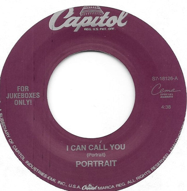 Portrait - I Can Call You / How Deep Is Your Love (7", Jukebox)