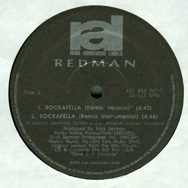 Redman - Rockafella (12", Single)