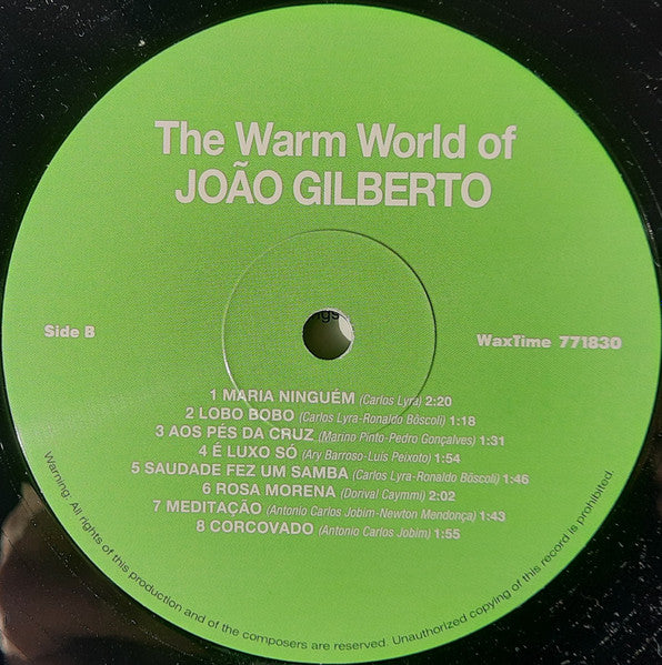João Gilberto : The Warm World Of João Gilberto (LP, Comp, Ltd, RE, 180)