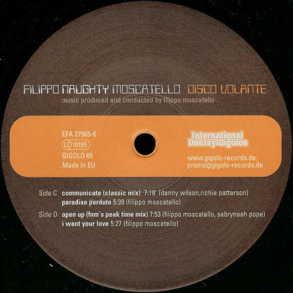 Filippo "Naughty" Moscatello* : Disco Volante (2x12")