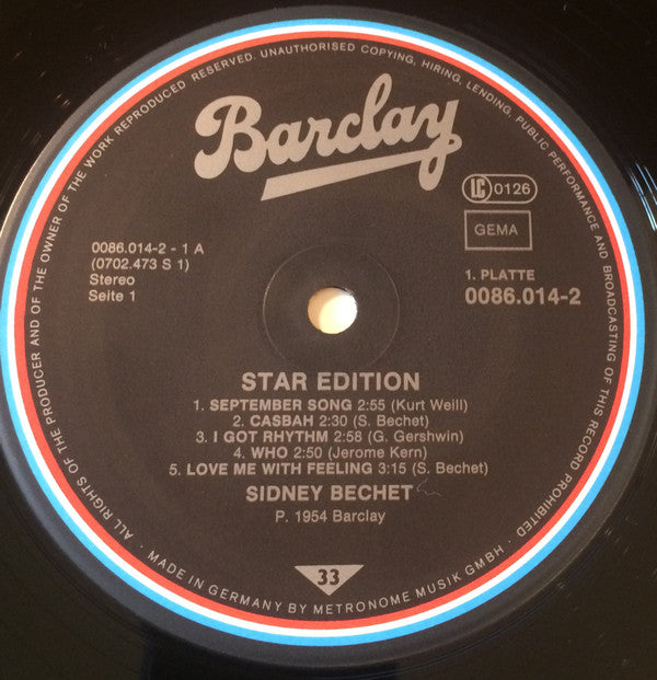 Sidney Bechet : Star Edition (2xLP, Comp)