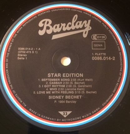 Sidney Bechet : Star Edition (2xLP, Comp)