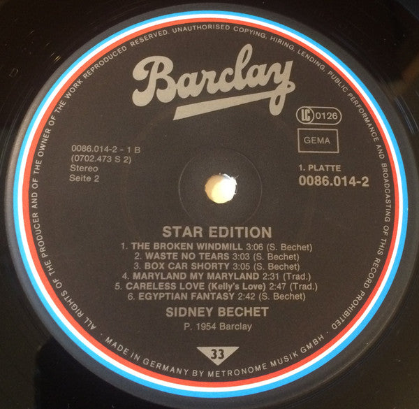 Sidney Bechet : Star Edition (2xLP, Comp)