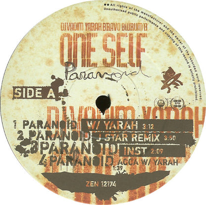 One Self - Paranoid (12")