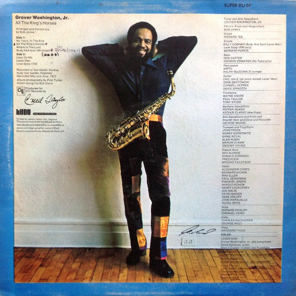 Grover Washington, Jr. : All The King's Horses (LP, Album)