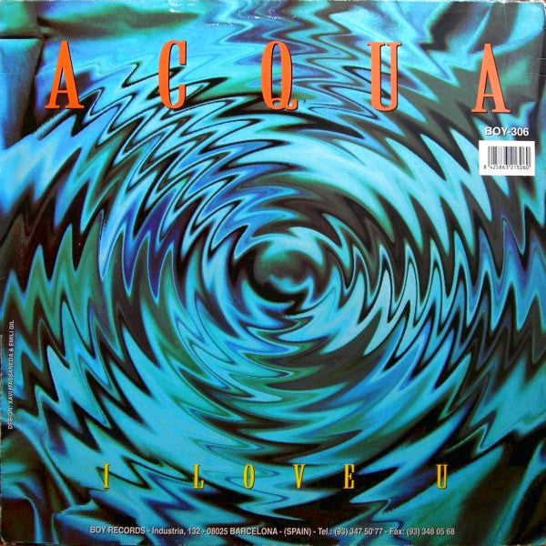 Acqua : I Love U (12")