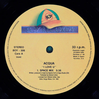 Acqua : I Love U (12")
