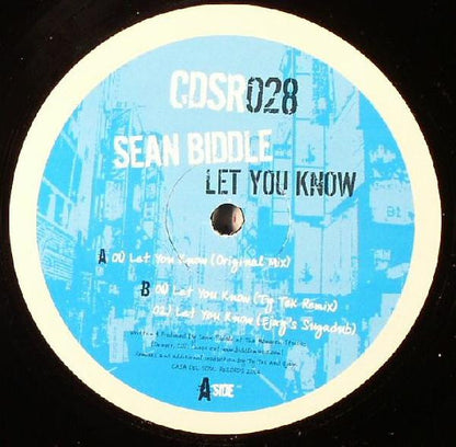 Sean Biddle : Let You Know (12")