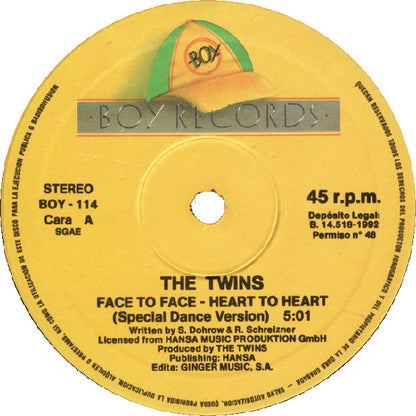 The Twins - Face To Face - Heart To Heart (12")