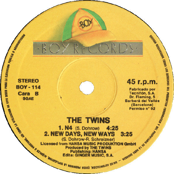The Twins - Face To Face - Heart To Heart (12")