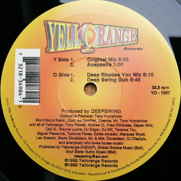 Sunkids Featuring Chance - Rescue Me (12")