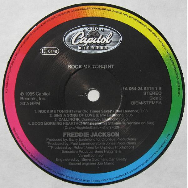 Freddie Jackson : Rock Me Tonight (LP, Album)