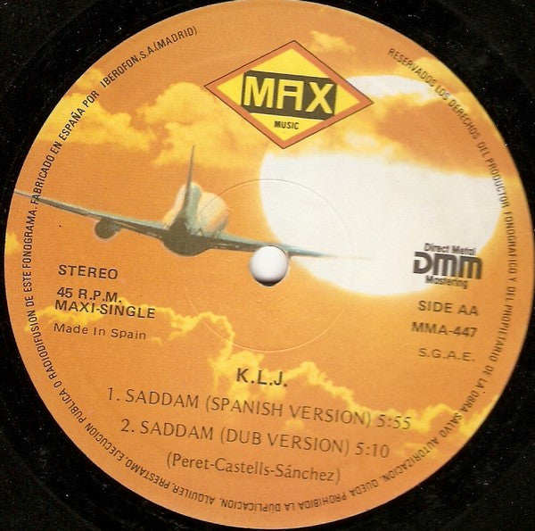 K.L.J. : Saddam (12", Maxi)