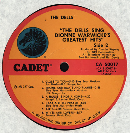 The Dells : The Dells Sing Dionne Warwicke's Greatest Hits (LP, Album)