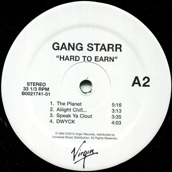 Gang Starr - Hard To Earn (2xLP, Album, RE, 180)