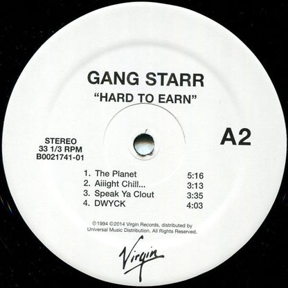 Gang Starr - Hard To Earn (2xLP, Album, RE, 180)