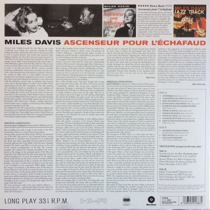 Miles Davis : Ascenseur Pour L'Échafaud (Lift To The Gallows) (LP, RE, 180)