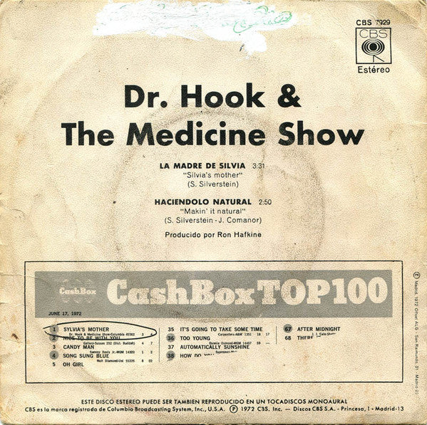 Dr. Hook & The Medicine Show : La Madre De Silvia (7", Single)