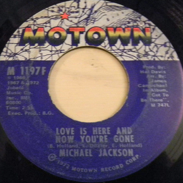 Michael Jackson : Rockin' Robin / Love Is Here And Now You're Gone (7", Single, 𝓐𝓡𝓟)