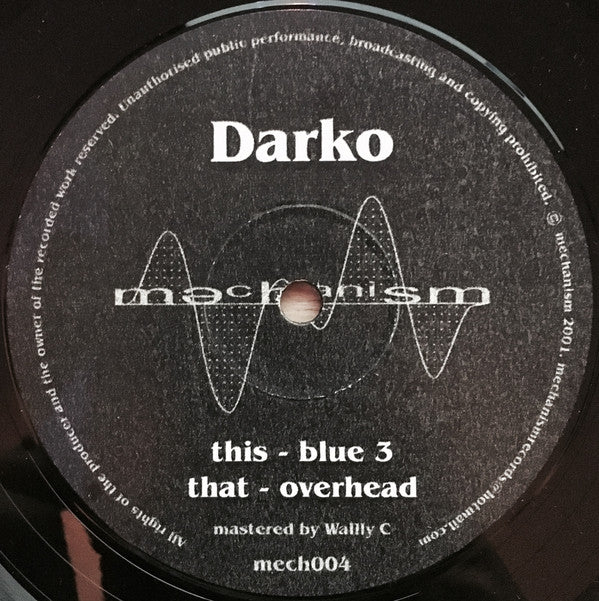 Darko - Overhead / Blue 3 (12")