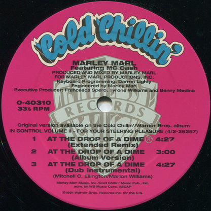 Marley Marl - At The Drop Of A Dime (12", Maxi)
