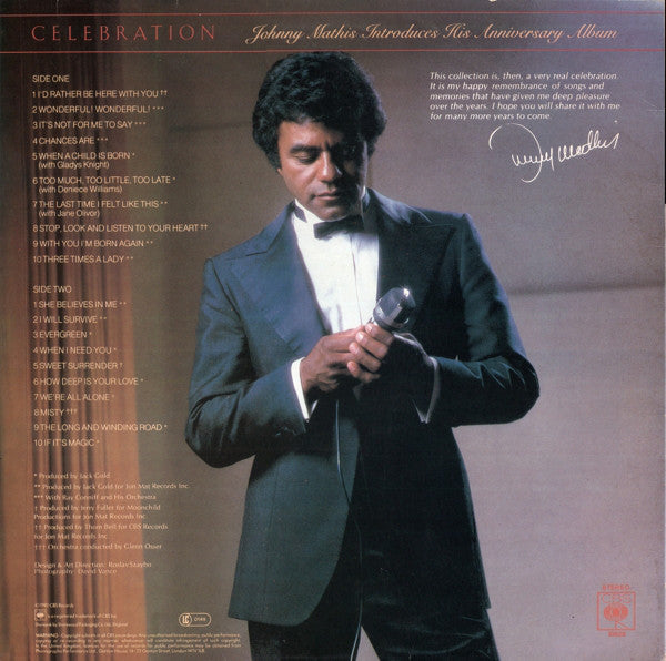 Johnny Mathis - Celebration (The Anniversary Album) (LP, Album, Comp)
