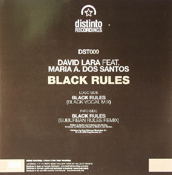 David Lara - Black Rules (12")