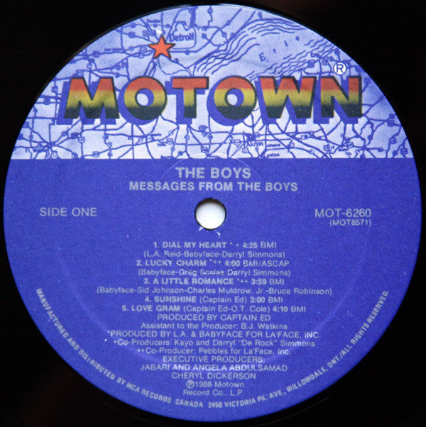 The Boys : Messages From The Boys (LP, Album)
