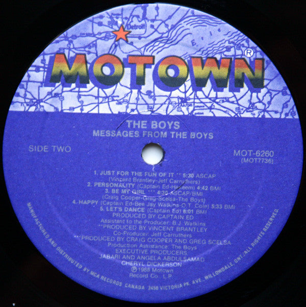 The Boys : Messages From The Boys (LP, Album)