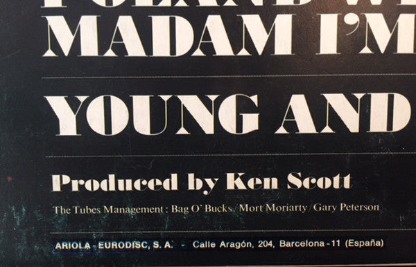 The Tubes - Young And Rich (LP, Album)