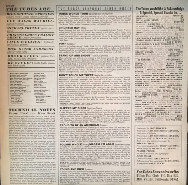 The Tubes - Young And Rich (LP, Album)