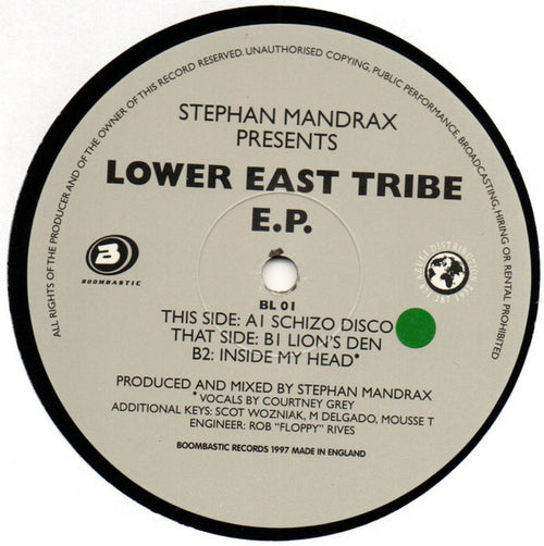 Stephan Mandrax - Lower East Tribe E.P. (12", EP)