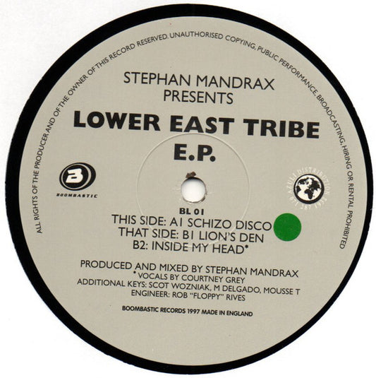 Stephan Mandrax - Lower East Tribe E.P. (12", EP)
