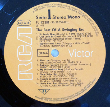 Various - The Best Of A Swinging Era  (LP, Comp, RP)