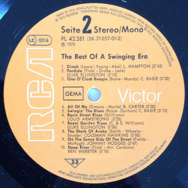 Various - The Best Of A Swinging Era  (LP, Comp, RP)