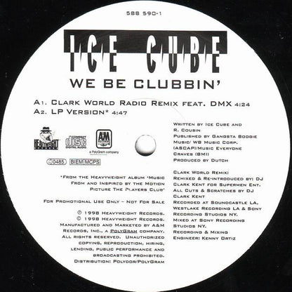 Ice Cube - We Be Clubbin' (12", Promo)