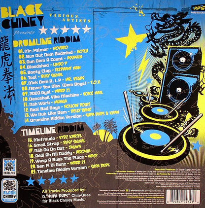 Various - Black Chiney Presents Drumline Riddim, Timeline Riddim (2xLP, Comp)