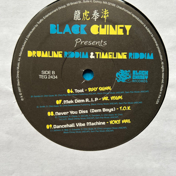 Various - Black Chiney Presents Drumline Riddim, Timeline Riddim (2xLP, Comp)