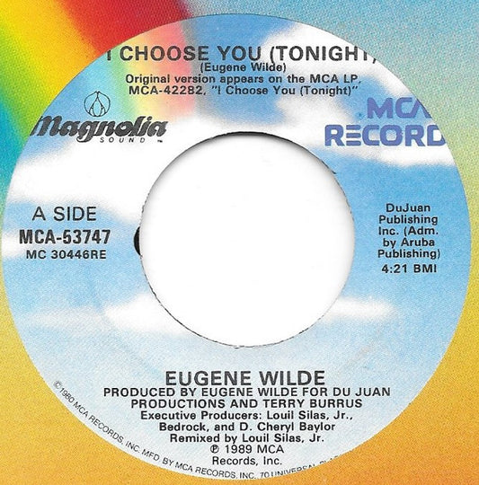 Eugene Wilde : I Choose You (Tonight) (7")