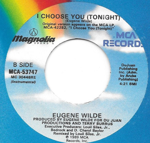 Eugene Wilde : I Choose You (Tonight) (7")