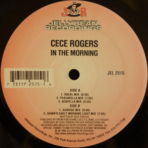 CeCe Rogers* : In The Morning (12")
