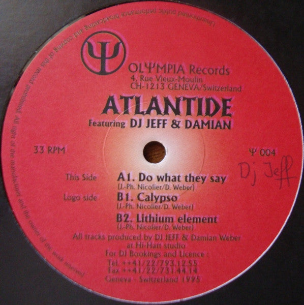 Atlantide - Do What They Say (12")